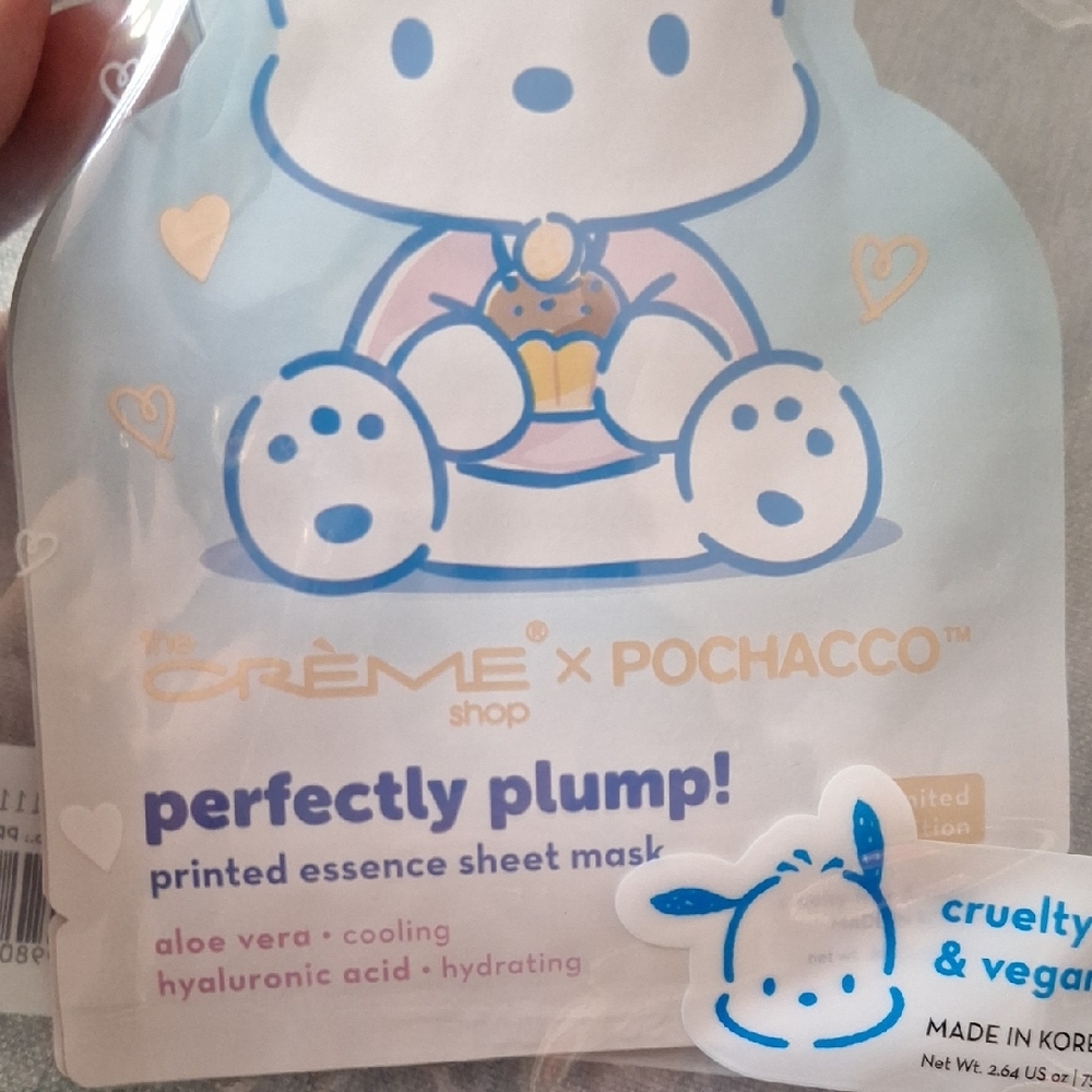 The Crème Shop x Pochacco Essence Sheet Mask Set of 3 - Picture 2 of 3